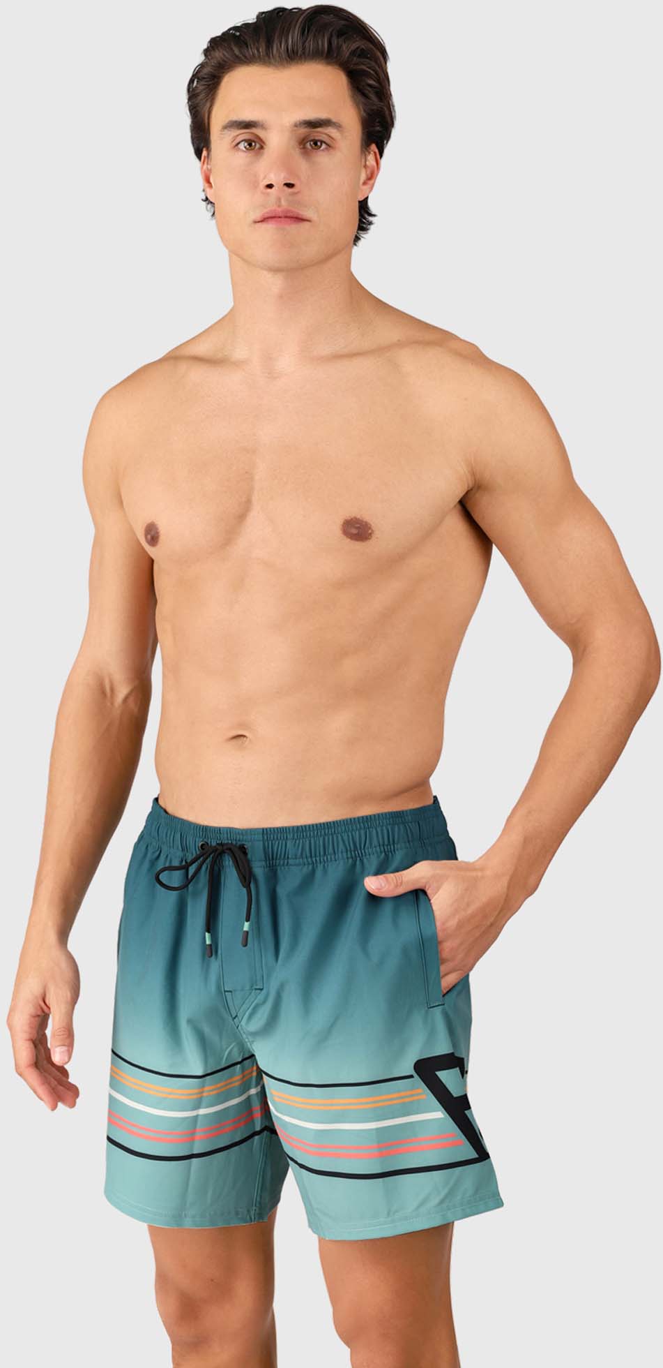 Bru-conic-stripe zwembroek