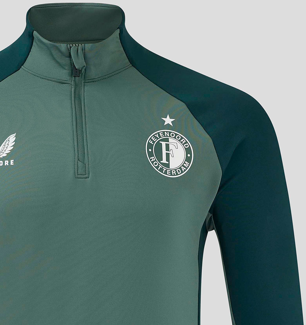 Feyenoord Pro Players 1/4 Zip kids trainingstop