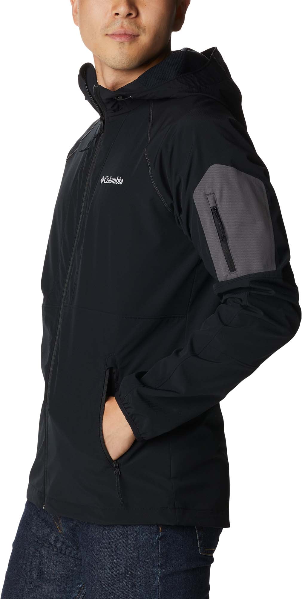 Tall Height Hooded softshelljack