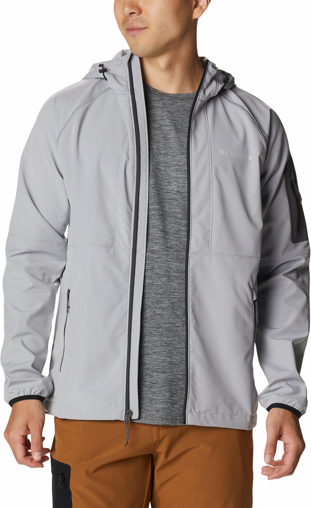 Tall Height Hooded softshelljack
