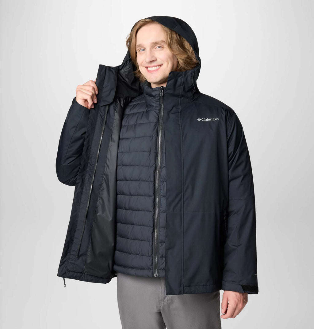 Jas Columbia Men Point Park Insulated Jacket Shark Stone Green Dark Stone Jas Columbia Men Point Park Insulated Jacket Shark Stone Green Dark Stone
