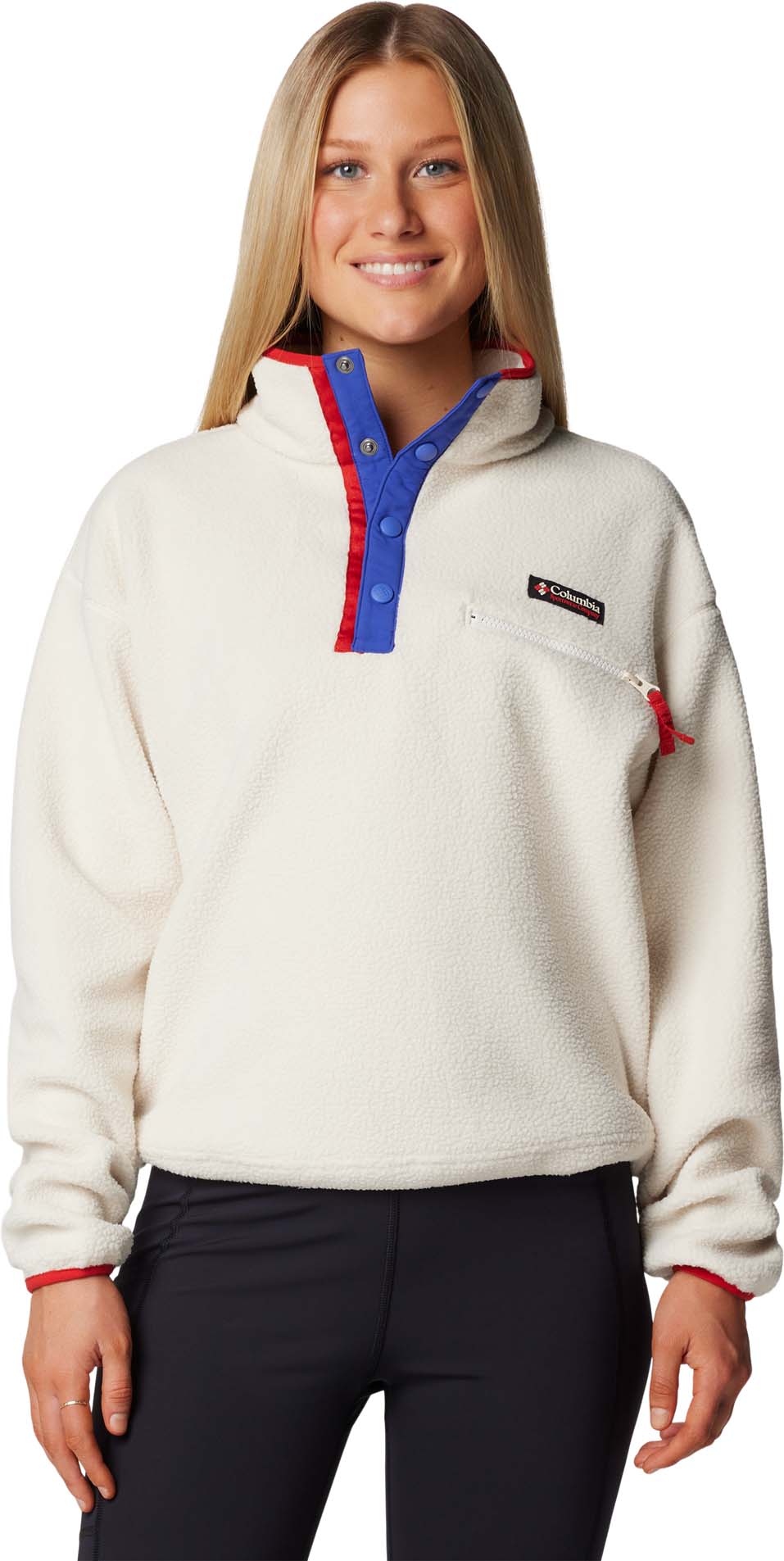 Helvetia II Cropped Half Snap Fleece vest