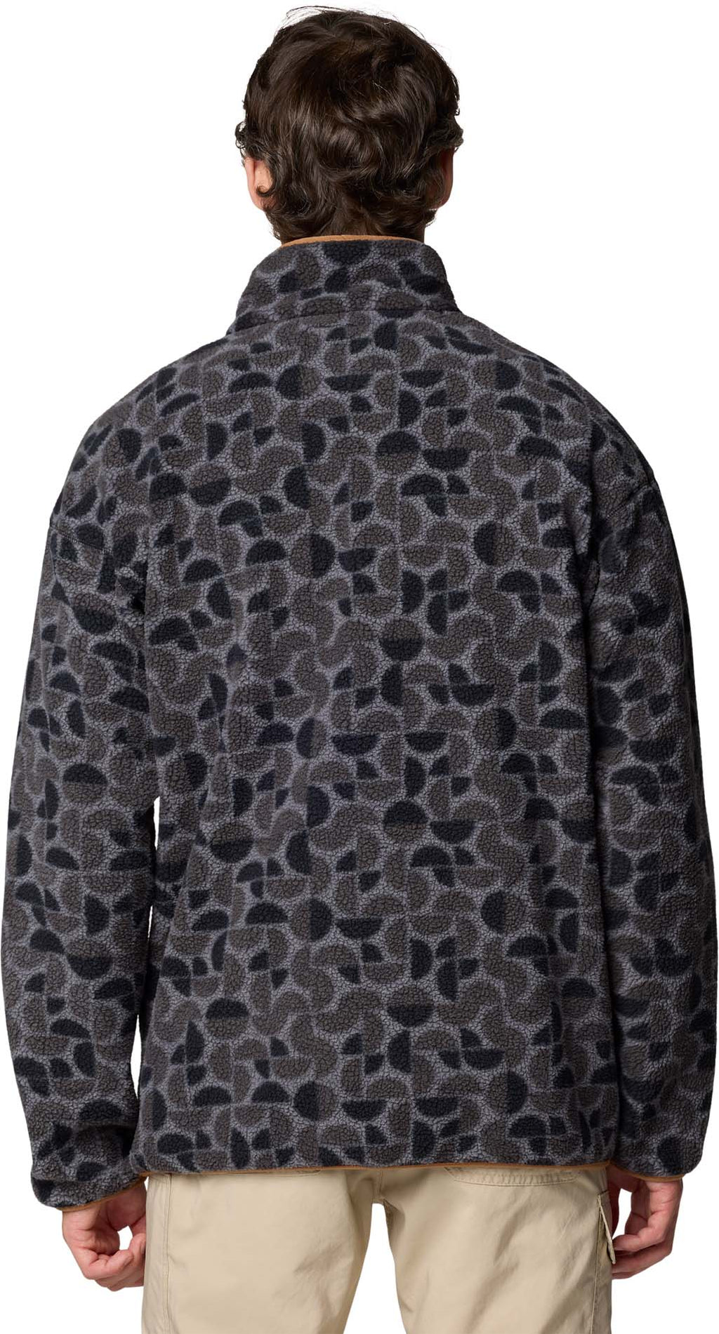 Helvetia II Printed Half Snap Fleece vest