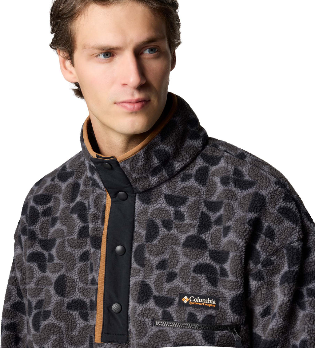 Helvetia II Printed Half Snap Fleece vest