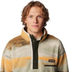 Helvetia II Printed Half Snap Fleece vest