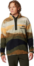 Helvetia II Printed Half Snap Fleece vest