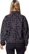 Helvetia II Printed Cropped Half Snap Fleece vest