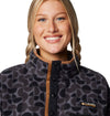 Helvetia II Printed Cropped Half Snap Fleece vest