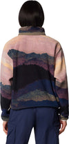 Helvetia II Printed Cropped Half Snap Fleece vest