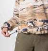 Helvetia II Printed Cropped Half Snap Fleece vest