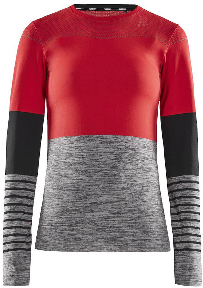 Fuseknit Comfort Blocked RN LS shirt