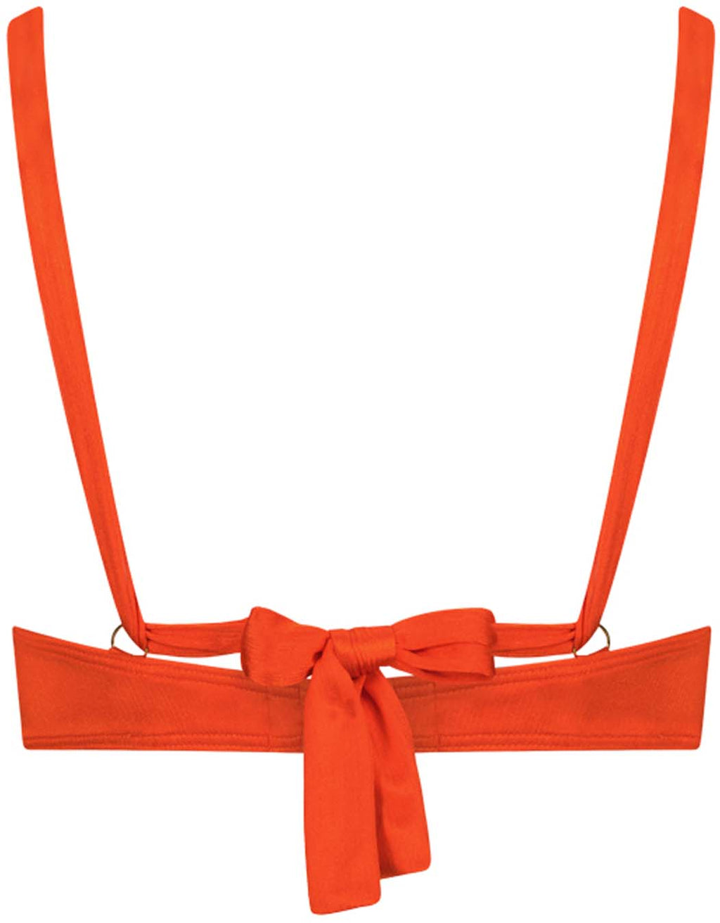 Satin Tomato Wired bikinitop