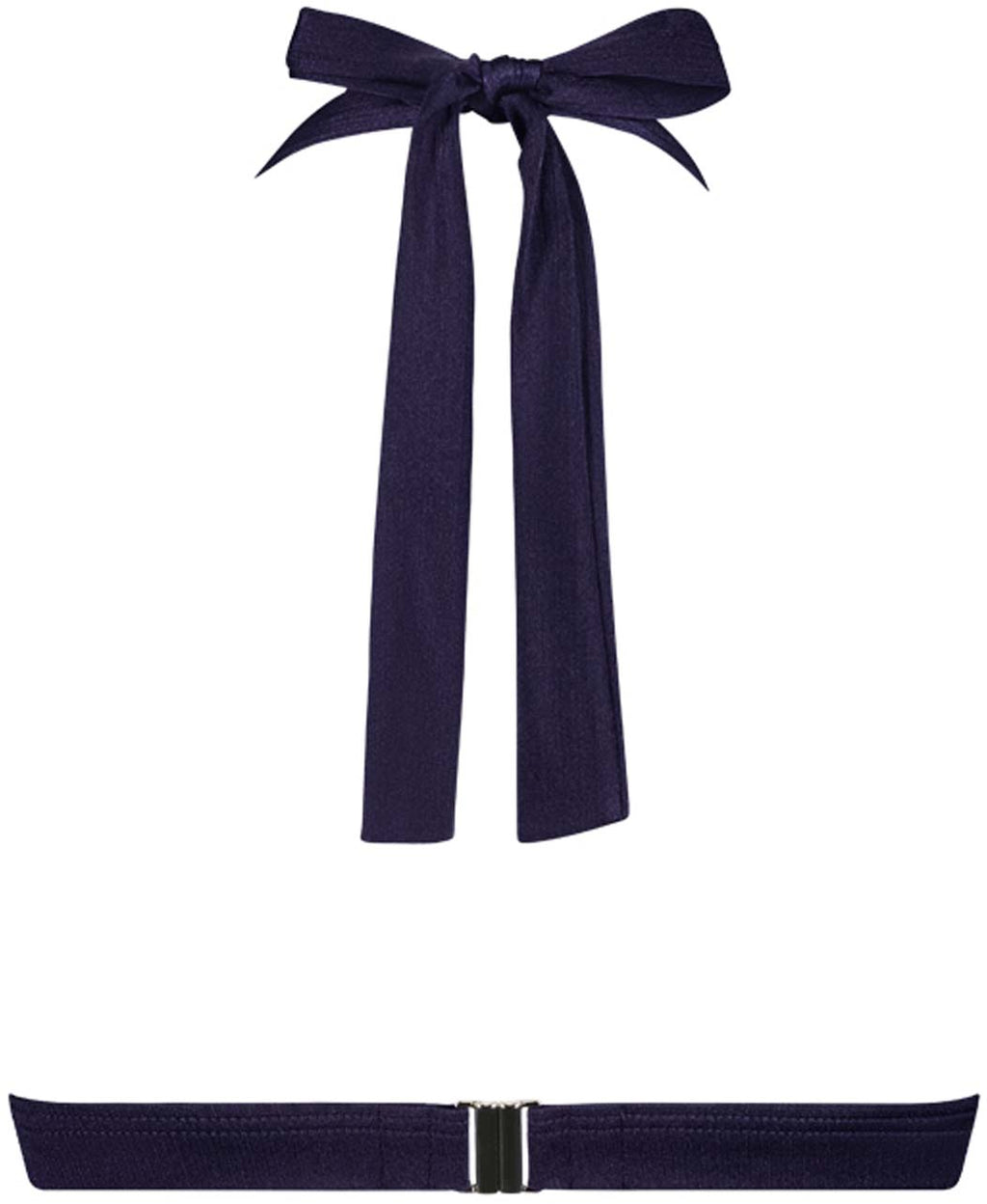 Satin Navy Wired bikinitop