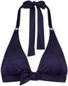 Satin Navy Wired bikinitop