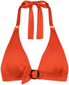 Satin Tomato Padded bikinitop