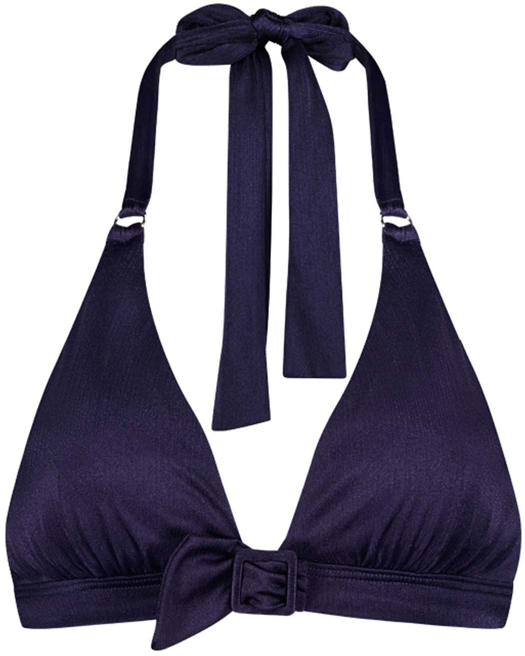 Satin Navy Padded bikinitop