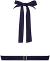 Satin Navy Padded bikinitop