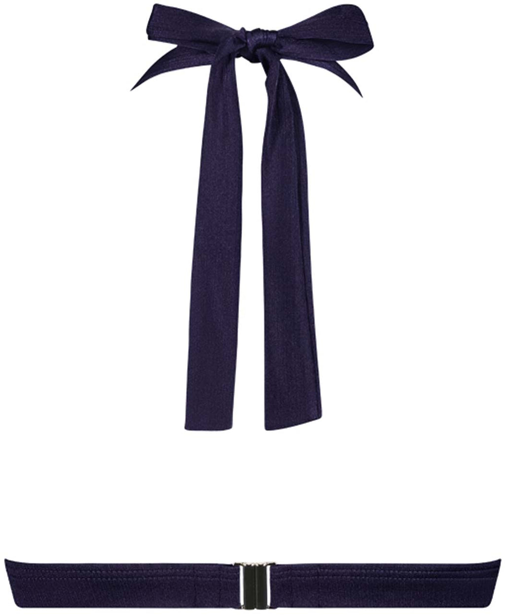 Satin Navy Padded bikinitop
