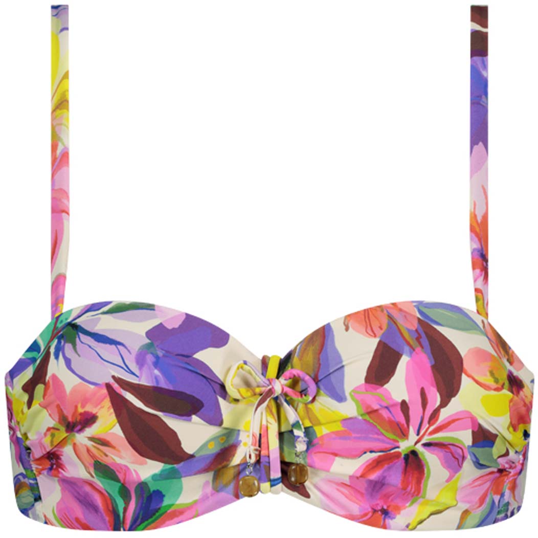 Fluid Flowers Padded Wired bikinitop