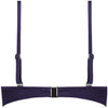 Satin Navy Padded Wired bikinitop