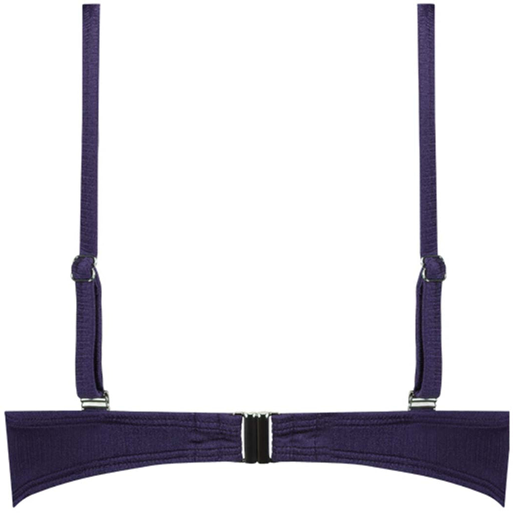 Satin Navy Padded Wired bikinitop