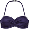Satin Navy Padded Wired bikinitop