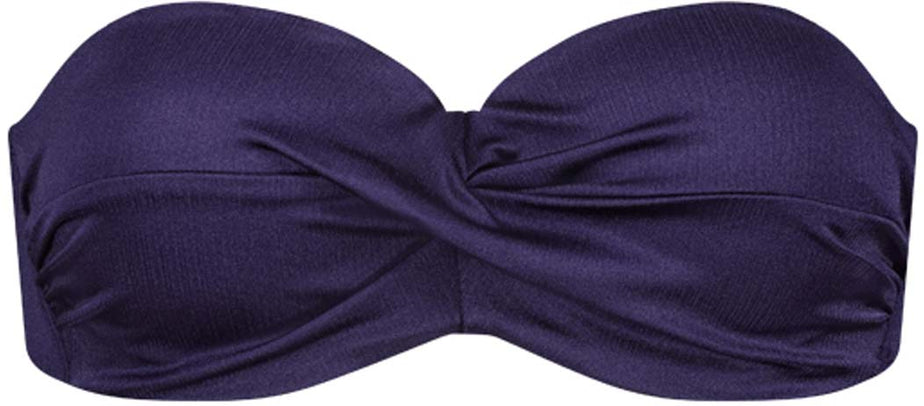 Satin Navy Padded Wired bikinitop