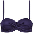 Satin Navy Padded Wired bikinitop