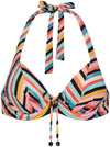 Chevron Chic Padded Wired bikinitop