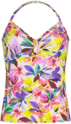 Fluid Flowers Wired Tankini bikinitop