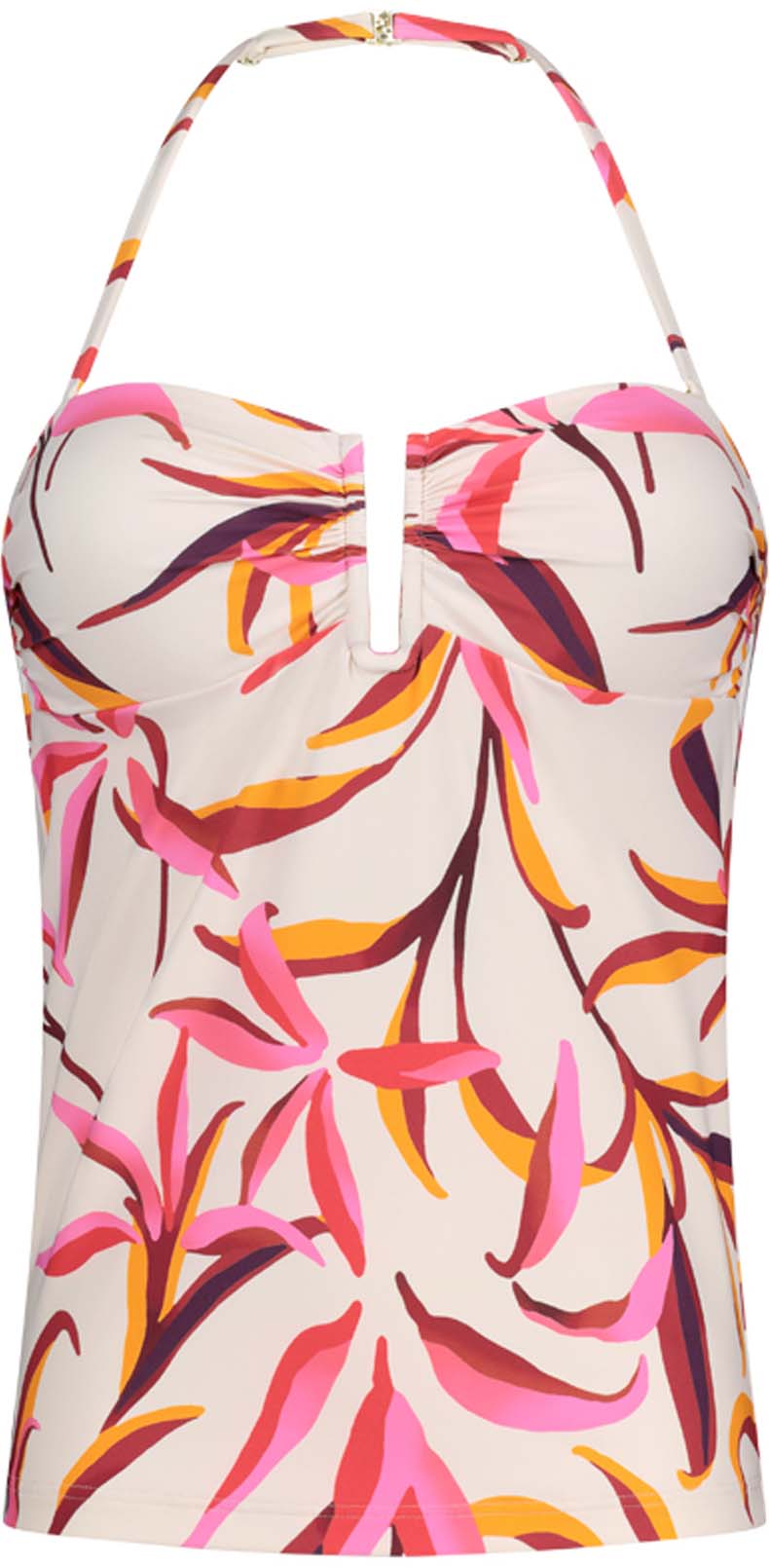 Japanese Floral Padded Tankini bikinitop