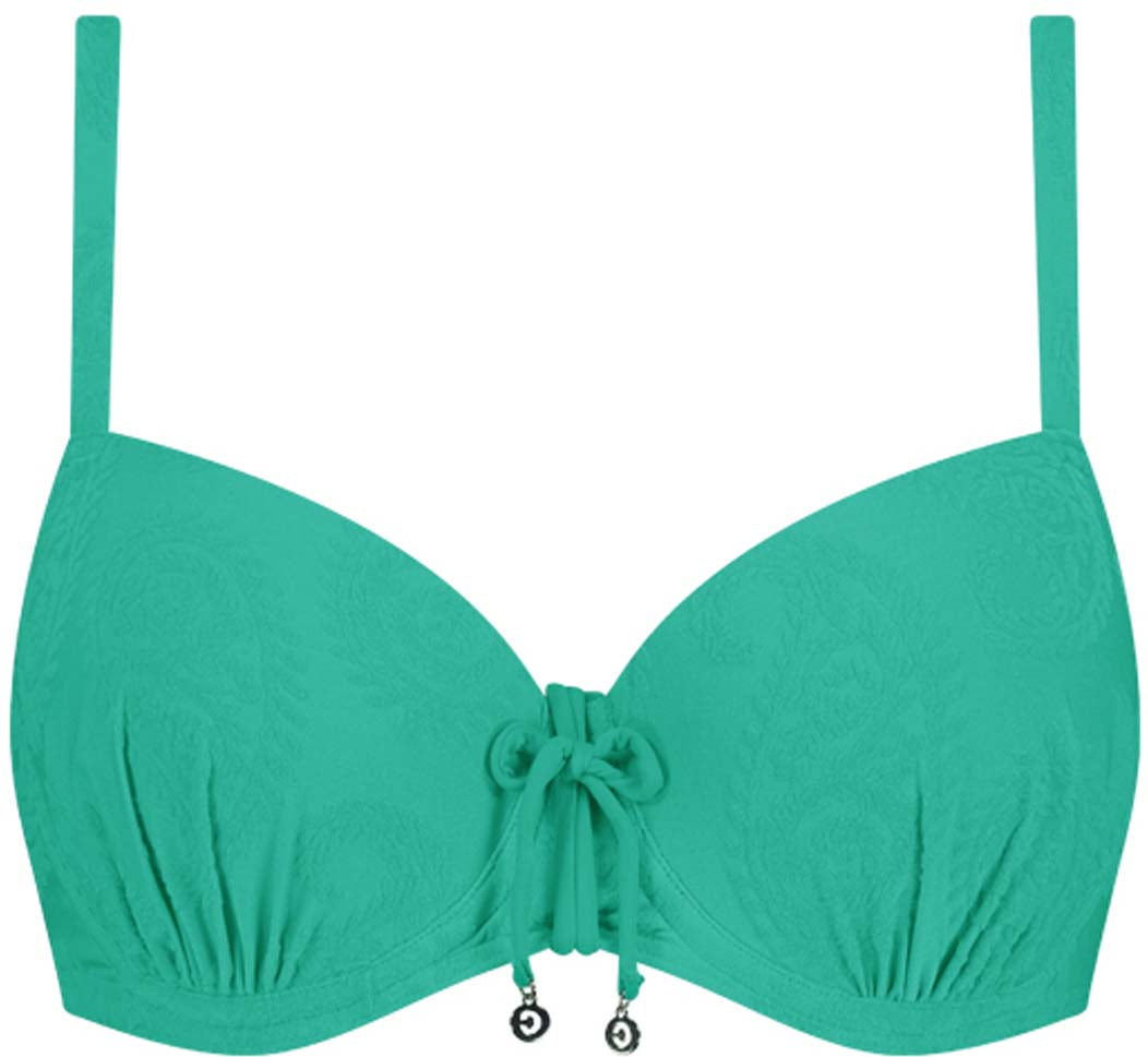 Deep Green Padded Wired bikinitop