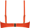 Satin Tomato Padded Wired bikinitop