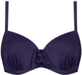 Satin Navy Padded Wired bikinitop