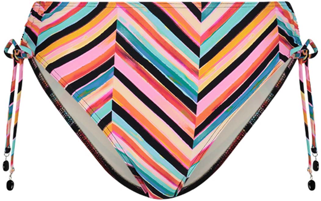Chevron Chic High Waist bikinibroekje