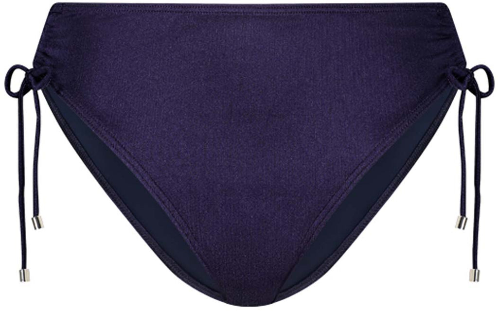 Satin Navy High Waist bikinibroekje