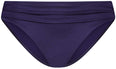 Satin Navy Mid Waist bikinibroekje