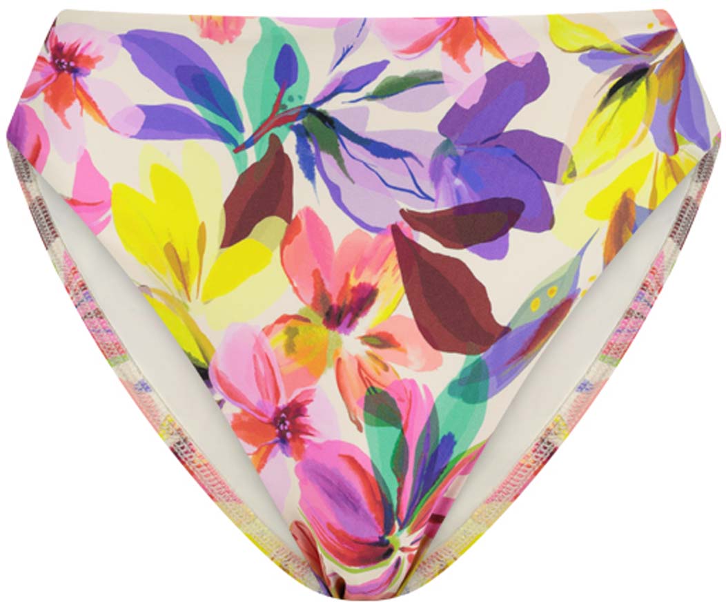 Fluid Flowers High Waist bikinibroekje