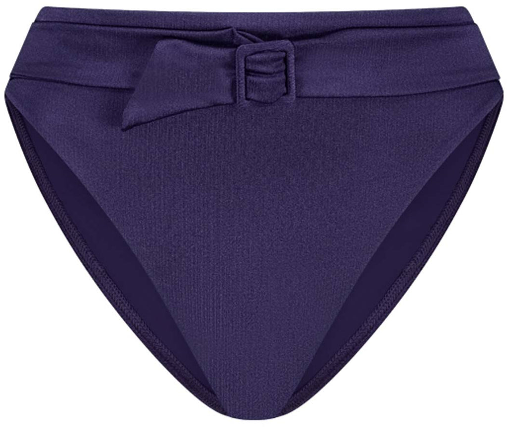 Satin Navy High Waist bikinibroekje