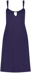 Satin Navy jurk