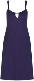 Satin Navy jurk