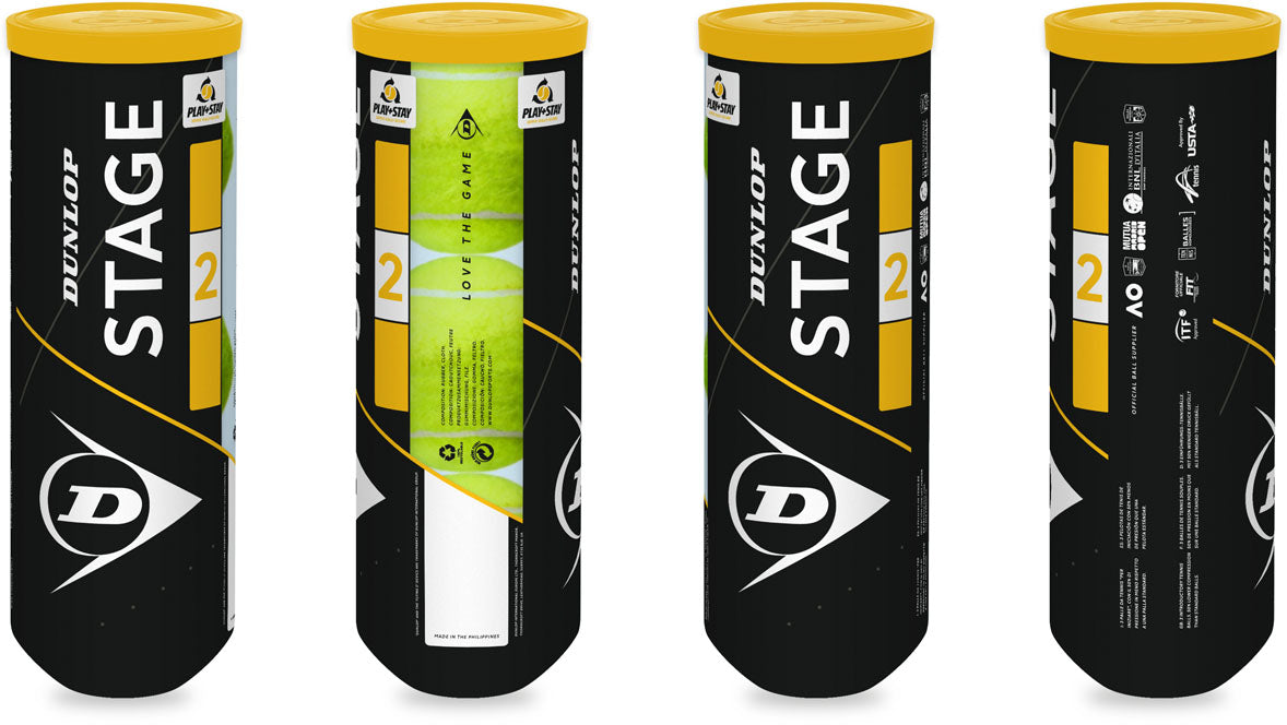 Stage 2 Orange 3 tube tennisballen