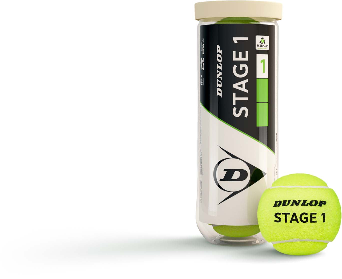 TB Stage 1 Green 3pet tennisballen