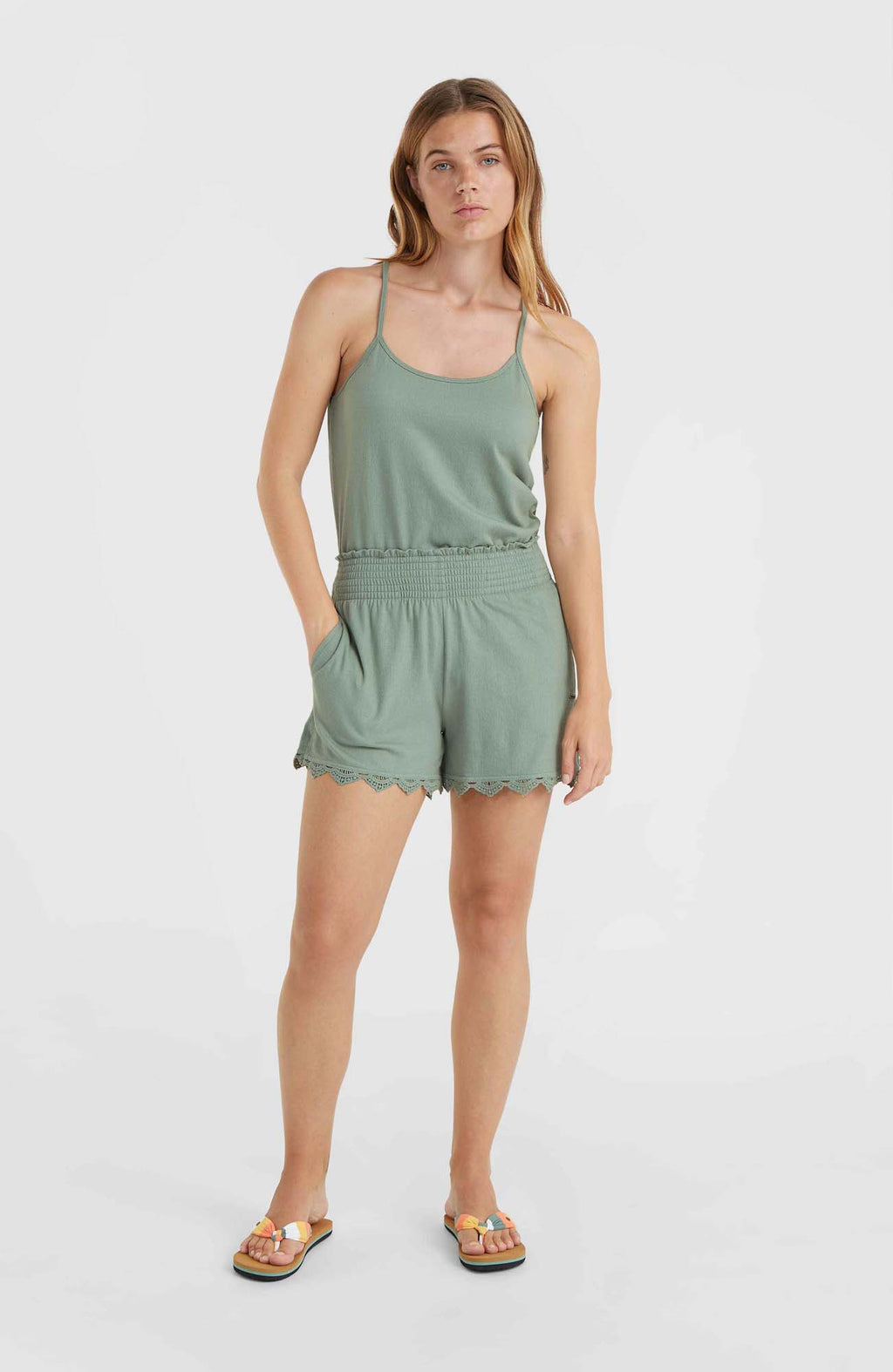 Essentials Ava Smocked short