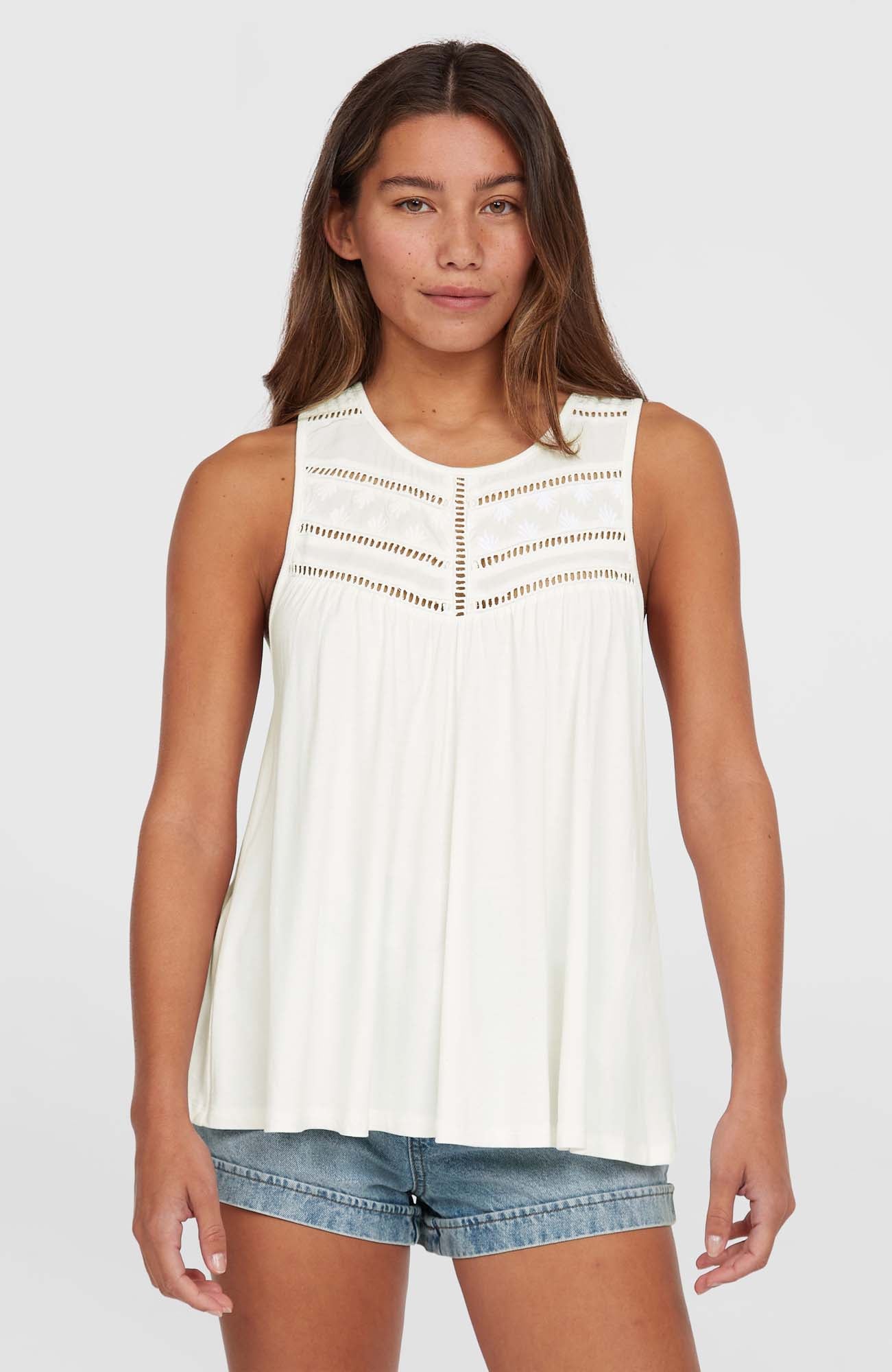 Essentials Tokeena Embroidery Tank top