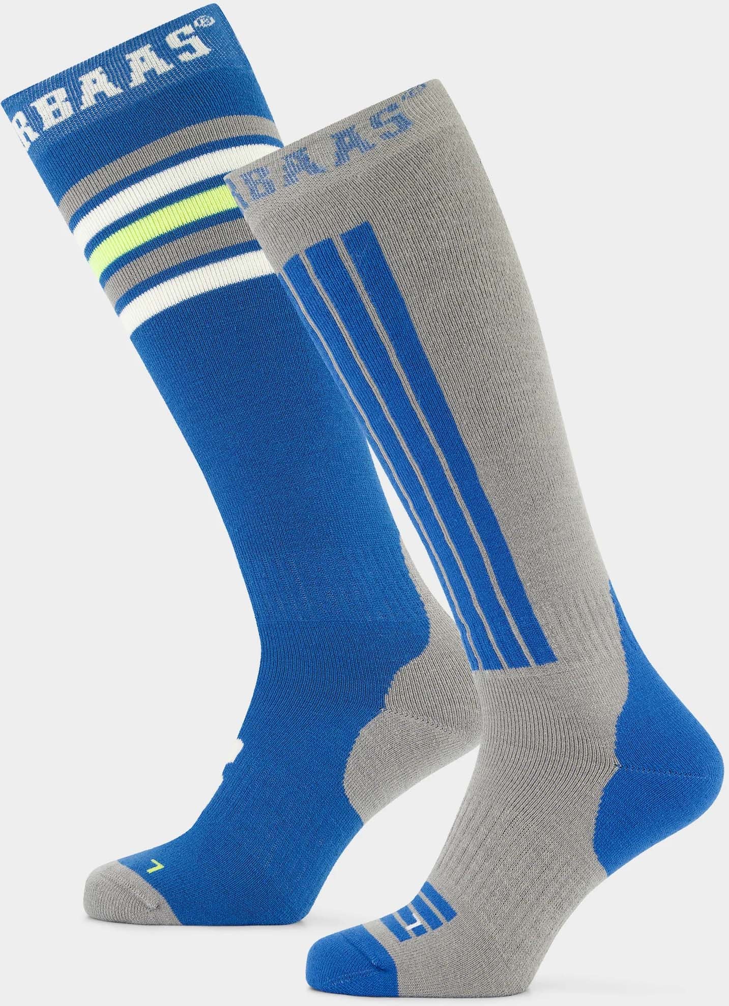 Striped 2-pack skisokken