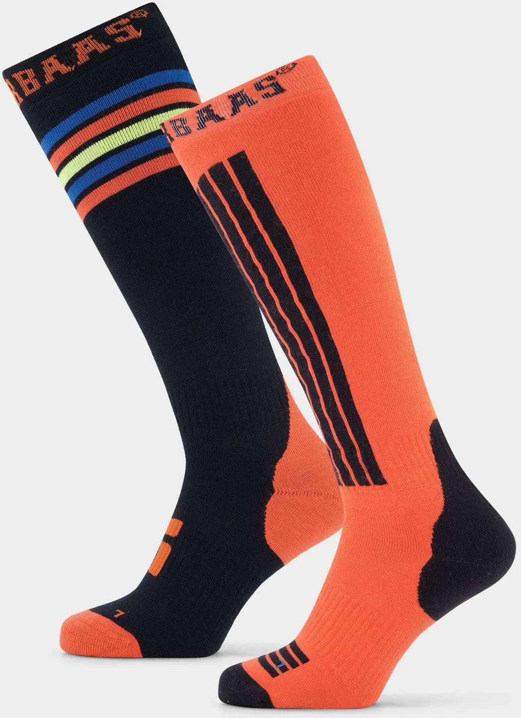 Striped 2-pack skisokken