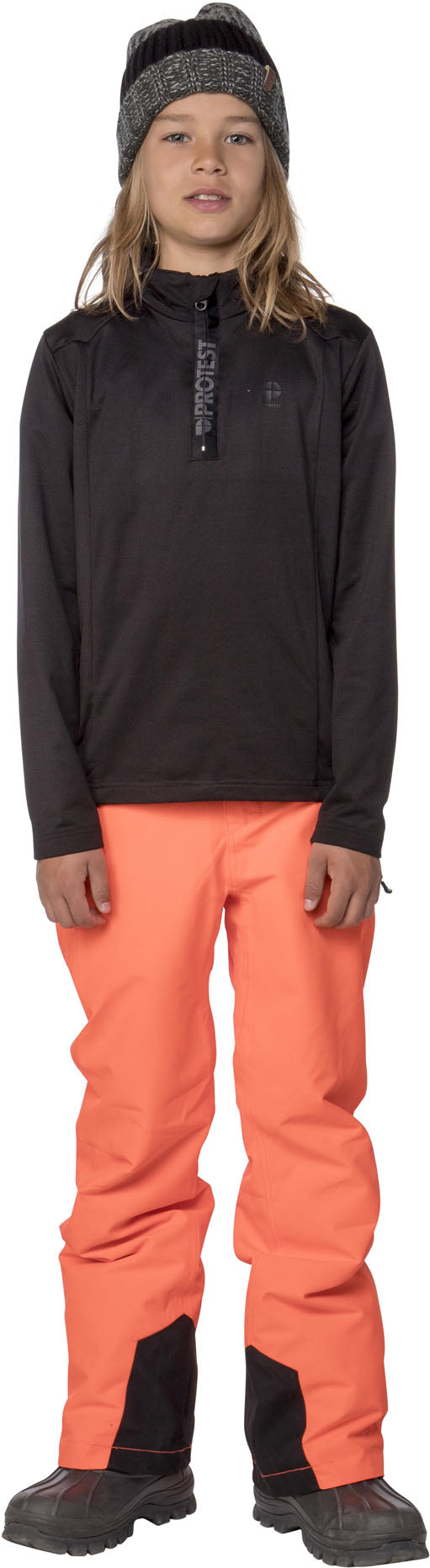 Protest Rewillowy Jr jongens 1/4 zip top - Thyme Protest Rewillowy Jr jongens 1/4 zip top - Thyme