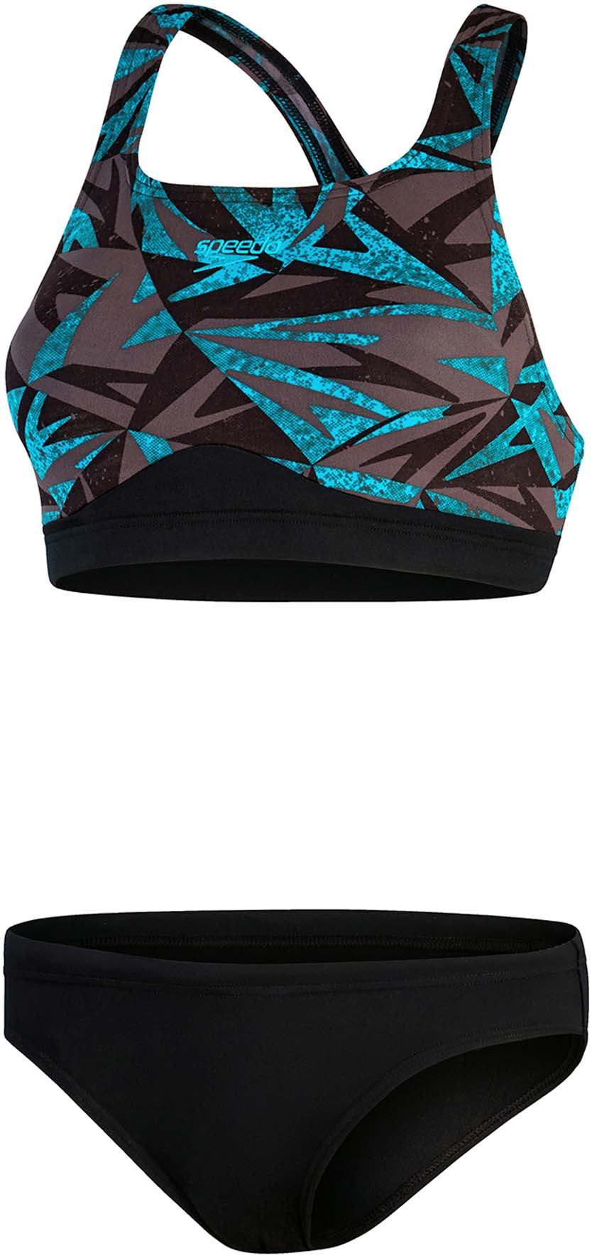 Dames HyperBoom Bikini Zwart/Blauw