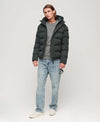Microfiber Hooded pufferjack